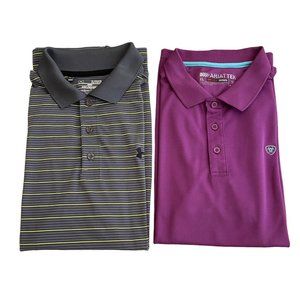 Bundle of 2 Athletic Polo Shirt Men's Size XL
